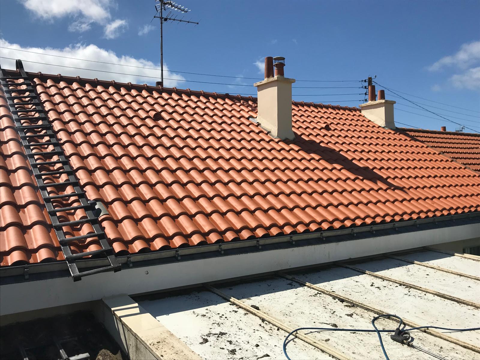 Chantier de couverture à Niort